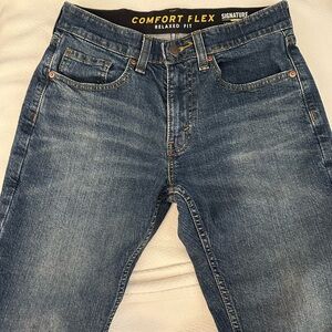Levi Strauss Signature Comfort Flex Men's Relaxed Blue Jeans size 29x30